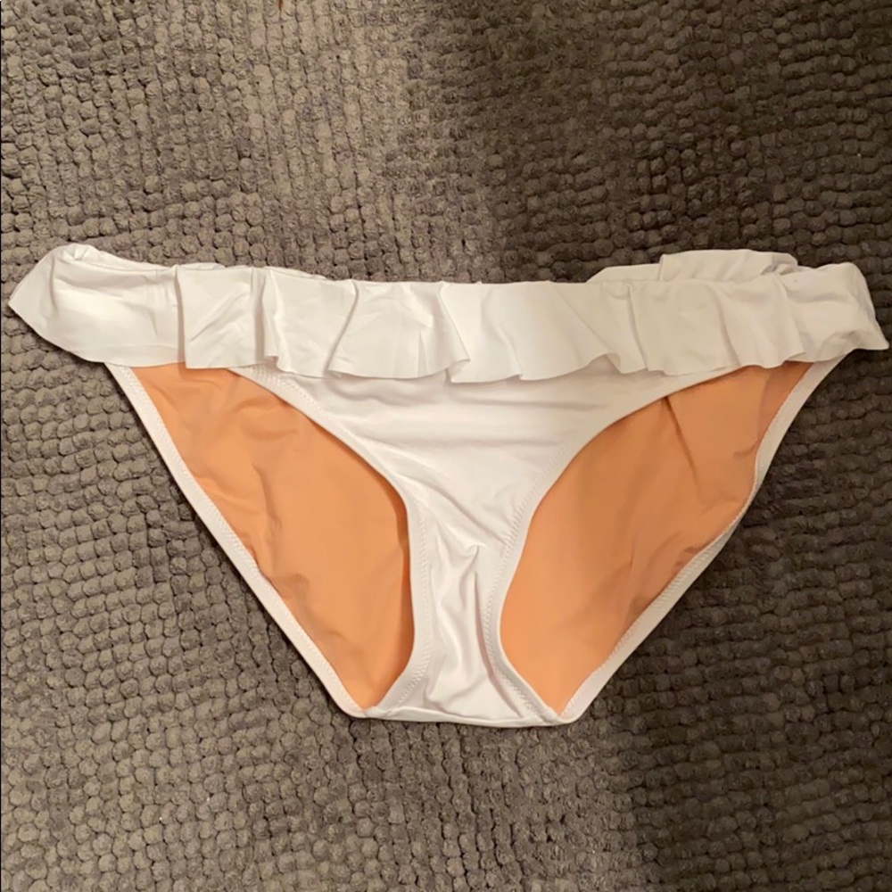 J.Crew white bikini bottom